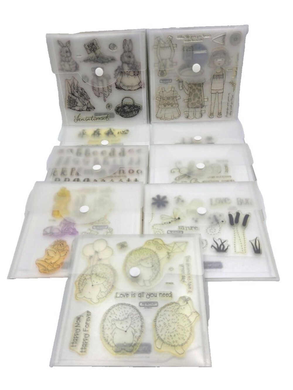 Close To My Heart Stamp Sets Lot Of 9 Clear Stamps Crafts Scrapbooking Read